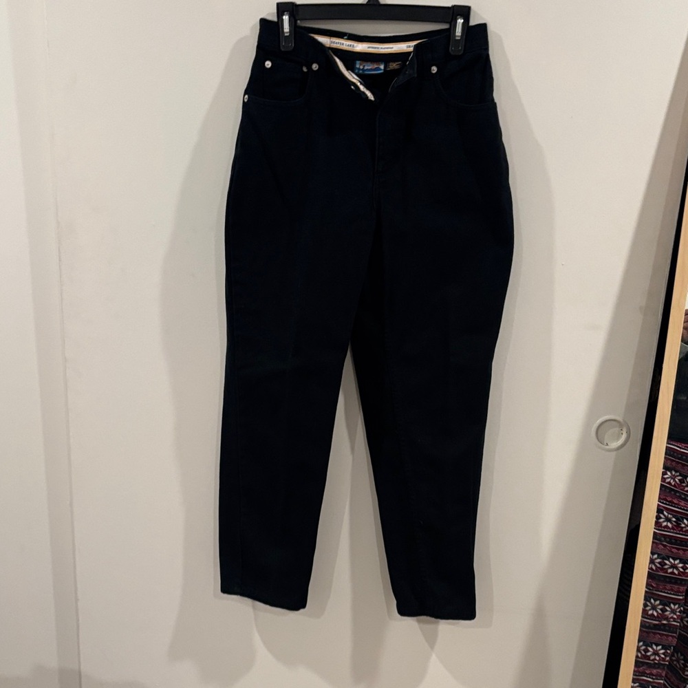 Classic Black Straight Leg Women's Jeans